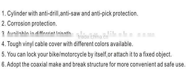 High Quality Tri-Circle Cable Locks TC403