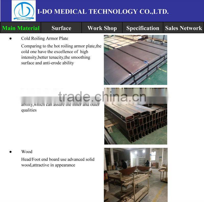 Height Adjustable Hospital Over Bed Table