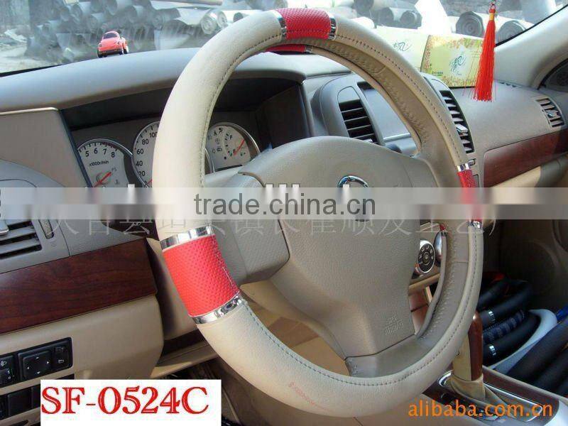 new Cheap hot style PVC/PU car steering wheel covers manufacturers