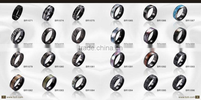 the price of black zirconium wedding ring