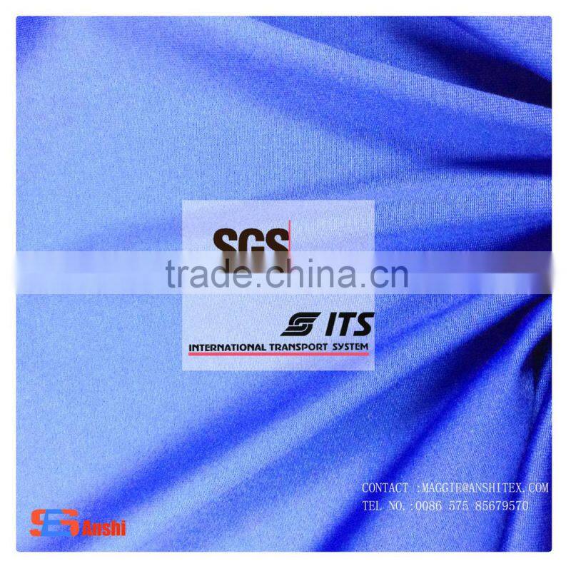 High quality polyester fabric /surplus knitted fabrics / fabrics by the meter for turquoise dress