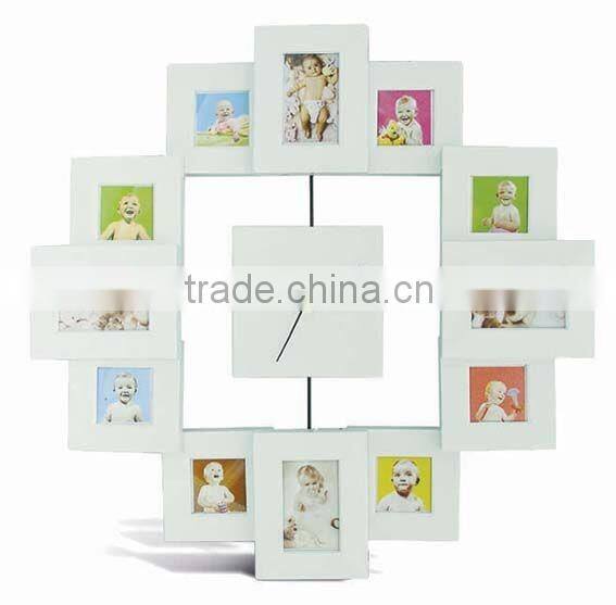 hot sale gift baby photo frame clock
