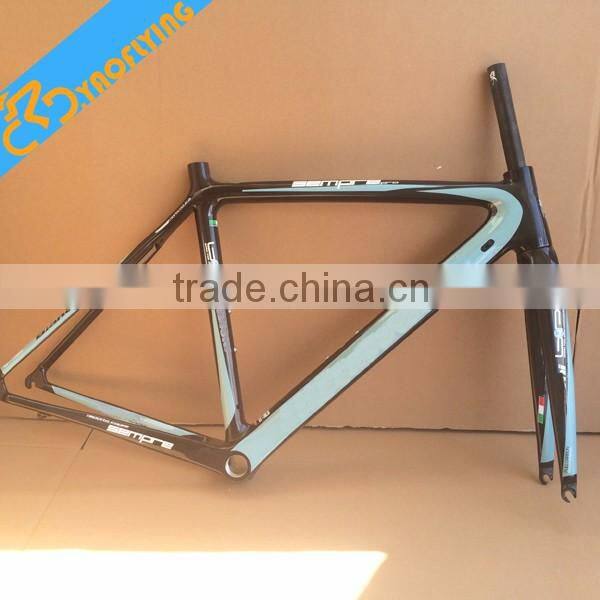 2016 made in china carbon road bike frame 50/53/55cm road bike carbon fiber frame , super light weight carbon frame 850g