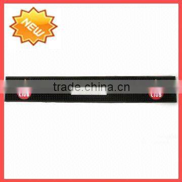 Eco-friendly Soft Silicone Pvc Logo Bar Rail Mats