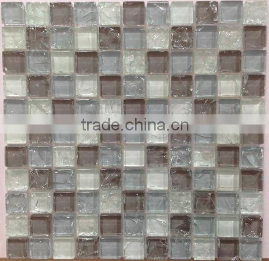 Majestic Ocean ice crash mosaic tile (crystal glass )