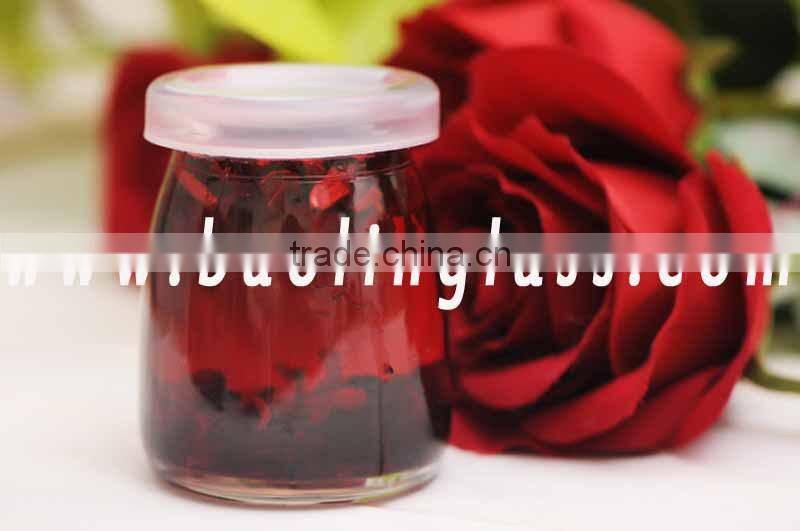 50ml 100ml 150ml 200ml Vintage Glass Milk Pudding Mousse Jar