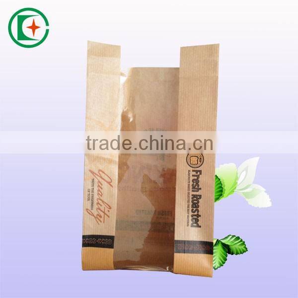 Paper bag for bread packaging paper bag with clean window