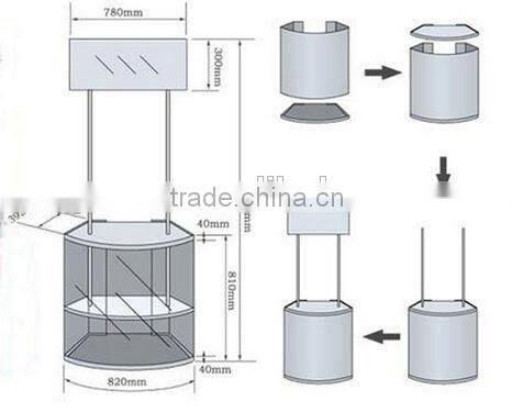 Portable promotion folding table Exhibition stand promotion table