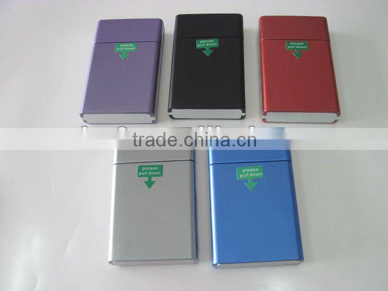 2012 Hot selling. Automatic open plastic cigarette case. Water transfer painted plastic cigarette box.