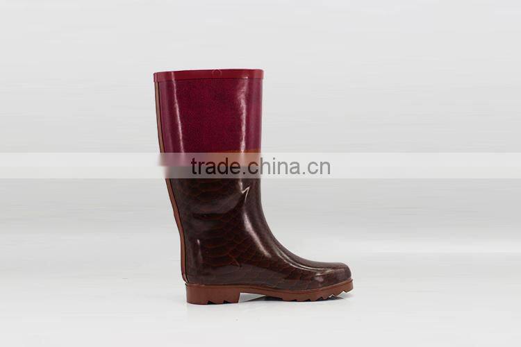 Famouse Brand Cheap Colorful rubber cowboy rain boots wholesale