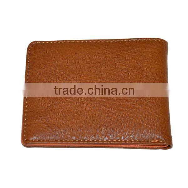 2014 best men's fashion PU leather wallet