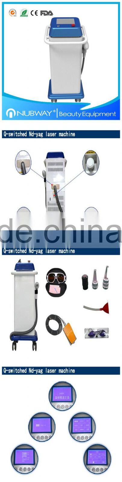 2014 Newest!!! q switched nd yag laser tattoo & pigmentation remova laser l machine with CE for sale!!!