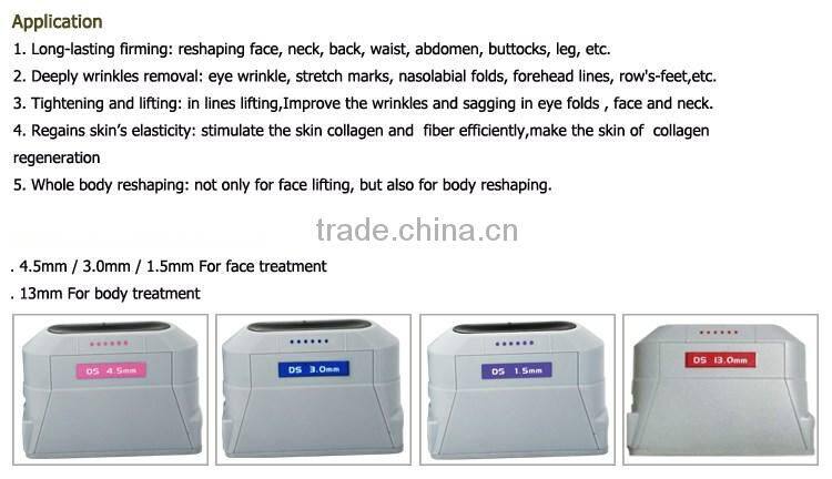 Medical CE Approved top quality 4 tips face lifting hifu korea OD-H6