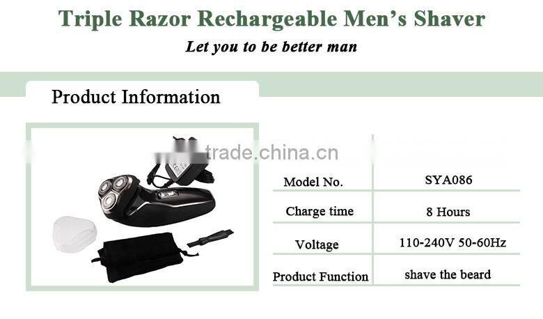 Hot selling Triple Blade Rechargeable Electric Shaver