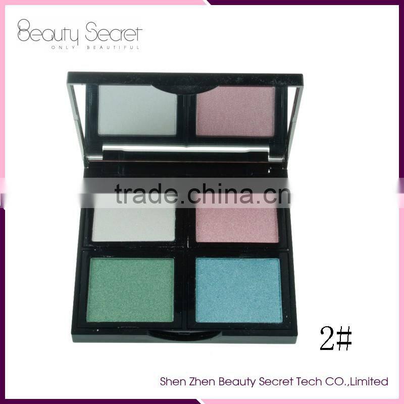 2017 New style 4 color makeup eyeshadow palette with mirror