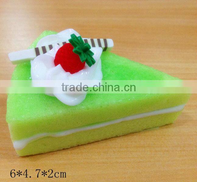 High simulation cake model / triangle artificial colorful cakes for keychain and fridge magnet