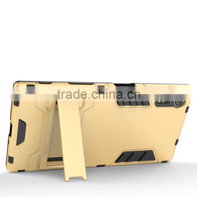 GVC Slim Hard Phone Case Robot Armor Hybrid Back Cover for Xperia XZ Compact For Sony Xperia Z5 FOR TRANSFORMER CASE KICKSTAND
