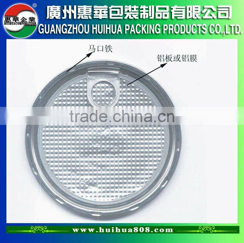aluminum peel off easy open lids