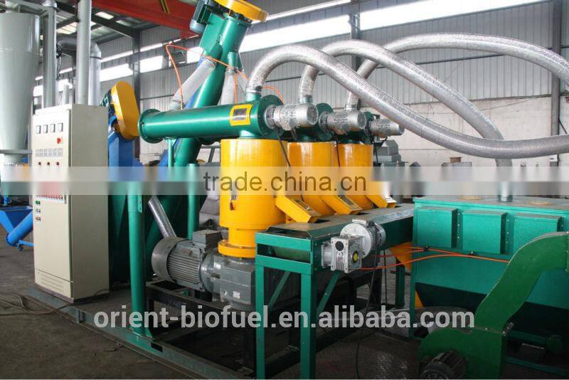 Flat die pellet machine wood pellet machine with CE Easy operation mobile small wood pellet production line