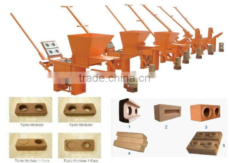 red brick making machine, manual interlocking brick making machine,qmr2-40 manual brick making machine
