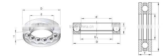 51410 ball bearing for car thrust bearing 51410 bearing 50*110*43mm