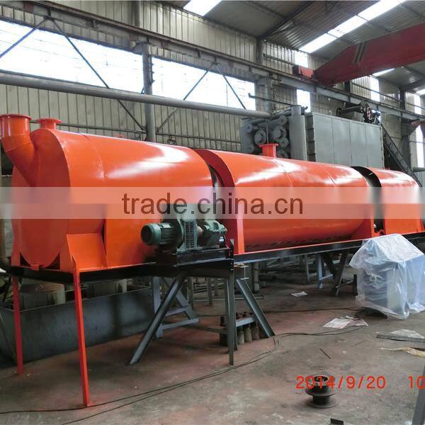 Output capacity 200-300kg/h horizontal Type continuous carbonization furnace