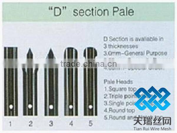 palisade fence /galvanized palisade fence/powder coated palsade fence