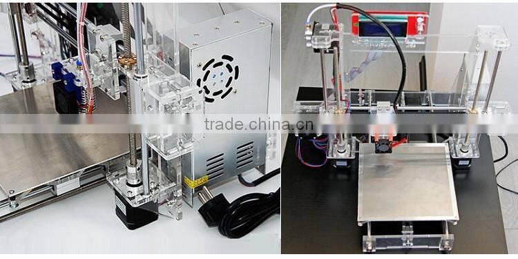 200 x 200 x 180mm Reprap DIY Semi Assembled 3D Printer Prusa I3 DIY 3d Printer Kit Factory Pric