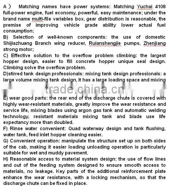 china manufacture 4m3 concrete mixer truck from wolwa