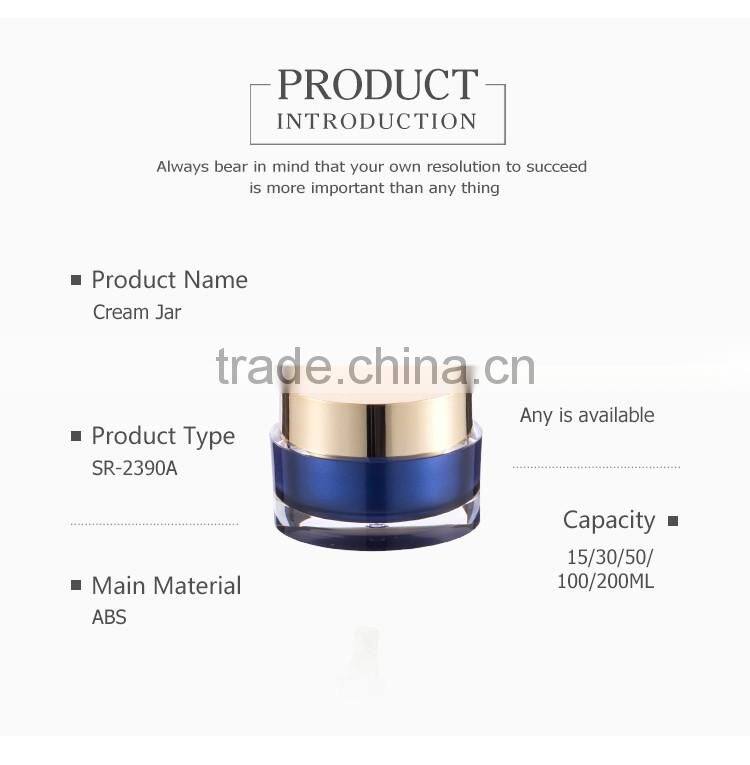 Special round luxury more design specifications acrylic cosmetic jar 15g