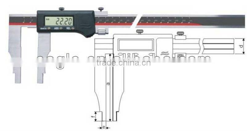 Digital Calipers With Nib Style Jaws Gauge