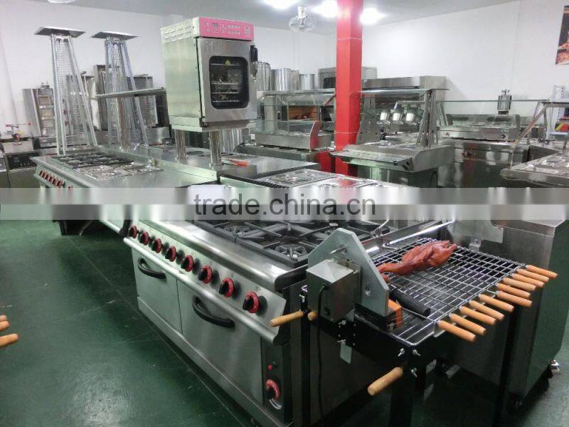 Factory price gas commercial pasta cooker with cabinet for resturant and hotel