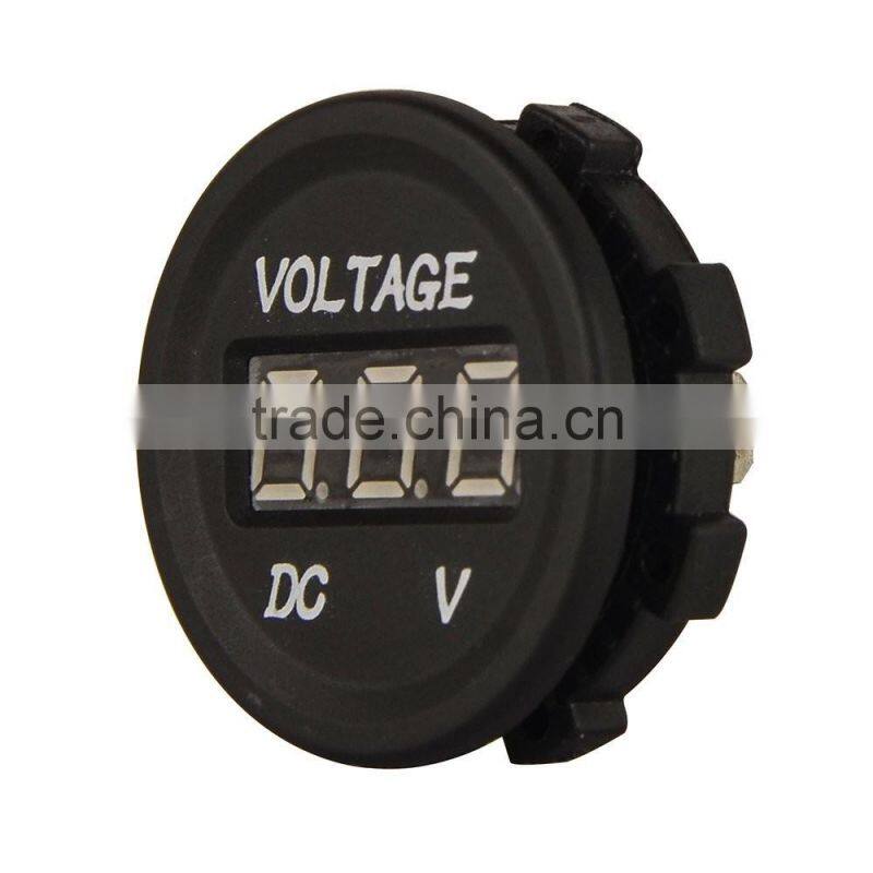 Automobile Motorcycle DC 12V/ 24V LED Digital Car Voltmeter