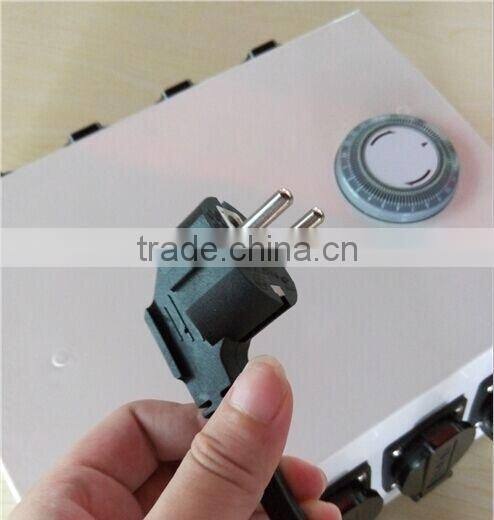 greenhouse multi-socket light controller/ 24 hours digital timer with multi-socket/ EU standard light controller