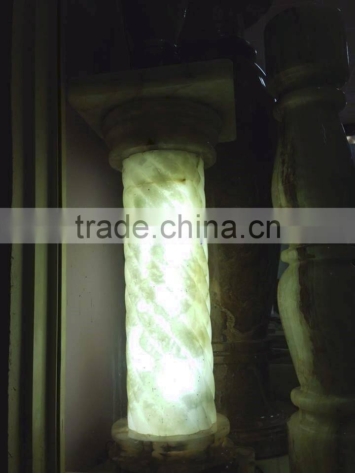 Factory Price NEW ARRIVAL BACKLIT ONYX COLUMNS PILLARS & PEDESTALS
