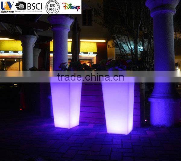 Factory direct sale RGB color changing remote control flower pot