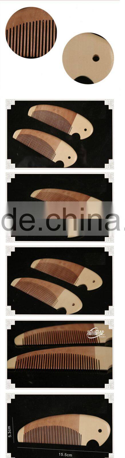 100%Nature Peach Wooden Combs 14.5*4.7