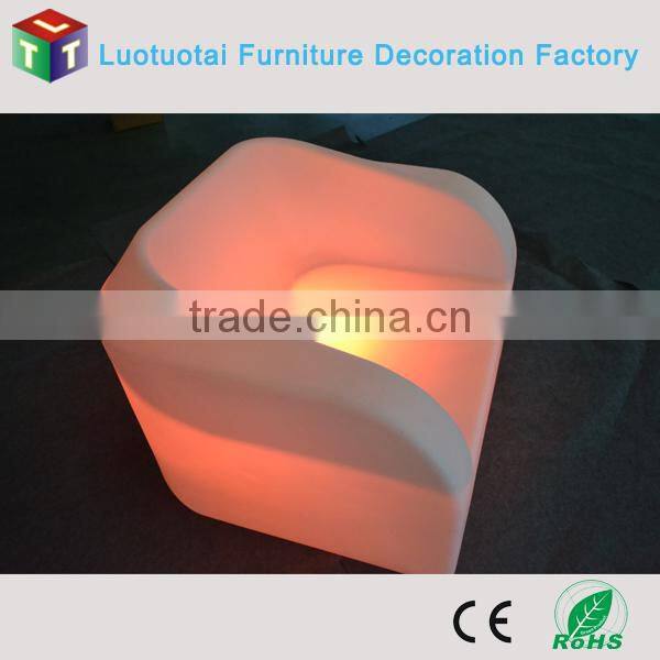 New Model! Hot Sell Plastic illuminated LED Sofa