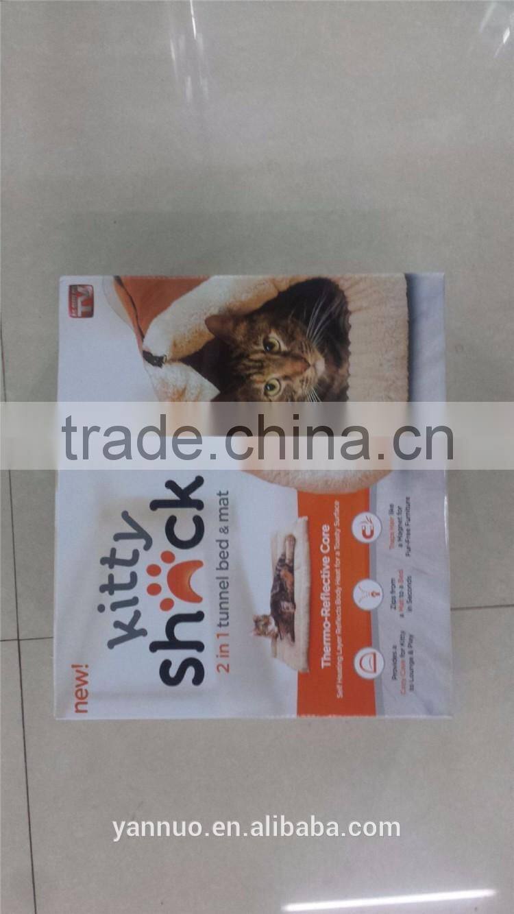 Kitty Shack Easy to Fold Cat Blackhole Litter Mat, Cat House Bed