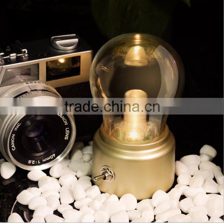 England Style Retro Bulb Light, LED Charge Table lamp Night Lamp