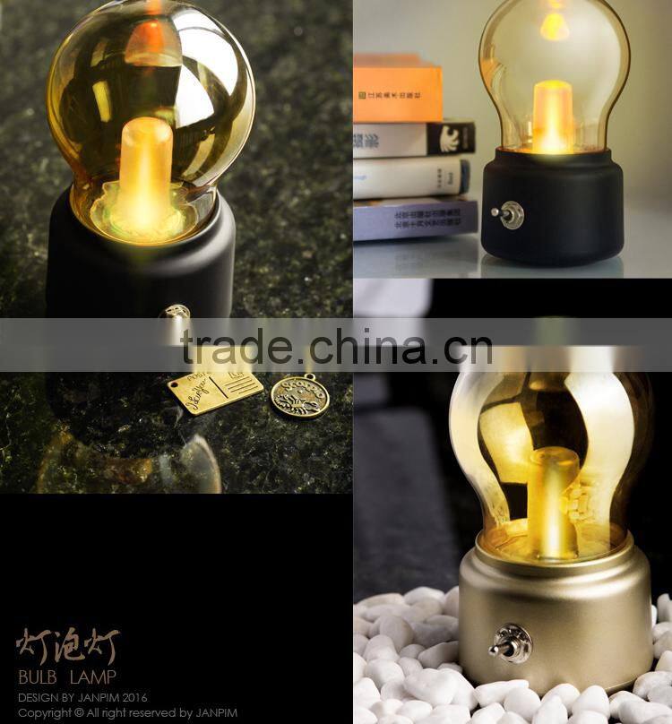 England Style Retro Bulb Light, LED Charge Table lamp Night Lamp