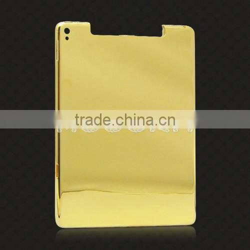 Luxury gold back cover for iPad Pro 24k gold plated back housing