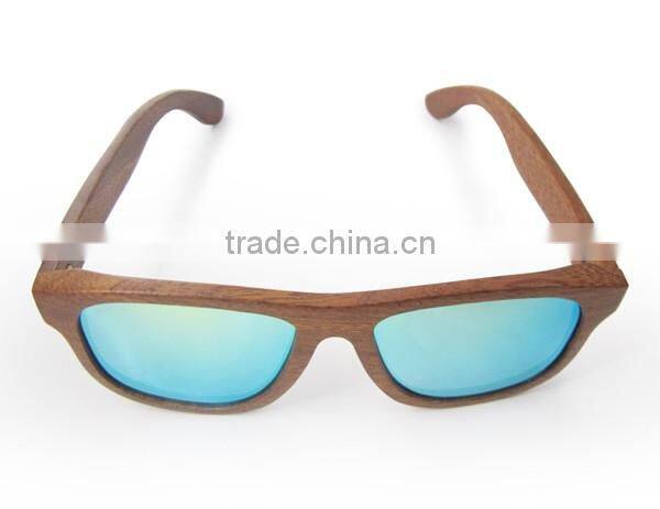 High quality sapele wood-framed lenses sunglasses