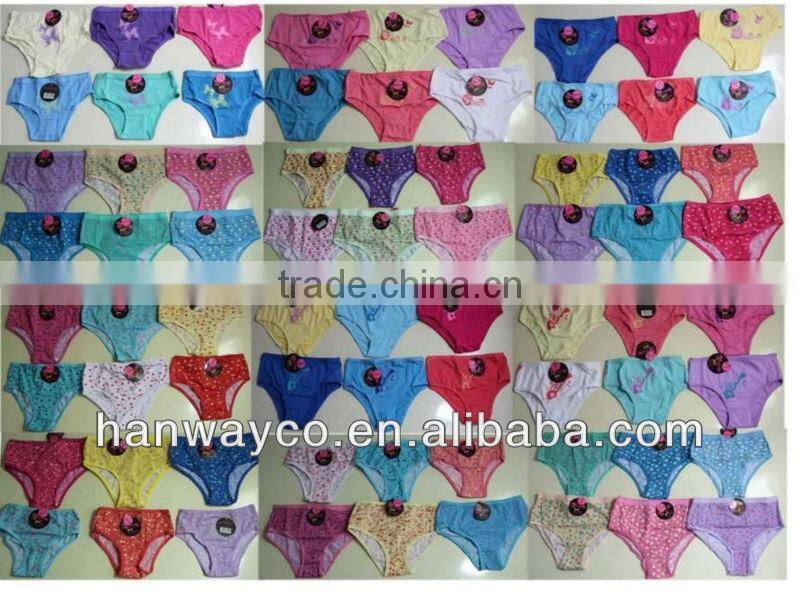 Stock Underpants Closeout Girl's Briefs