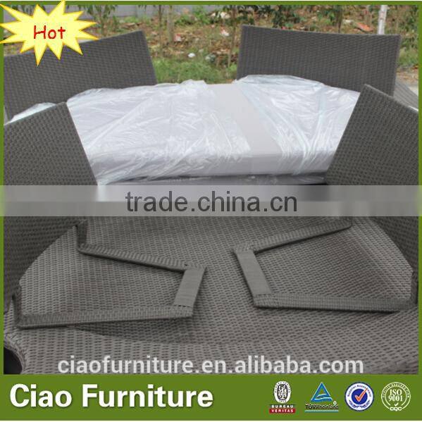 Garden furniture rattan gazebo with waterproof fabric