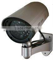 New Arrival!! Solar powered Vandal-proof Dummy security IR camera w/ outdoor rain shield for outdoor