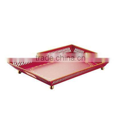 simple fresh metal food fruit round tray