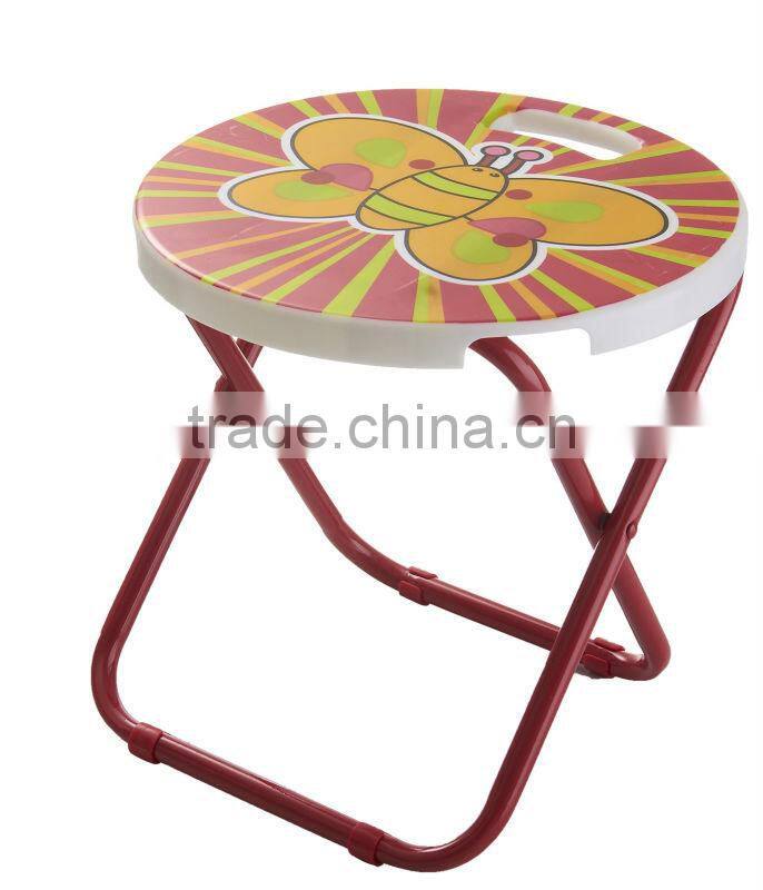 cartoon foldable metal chair for kids