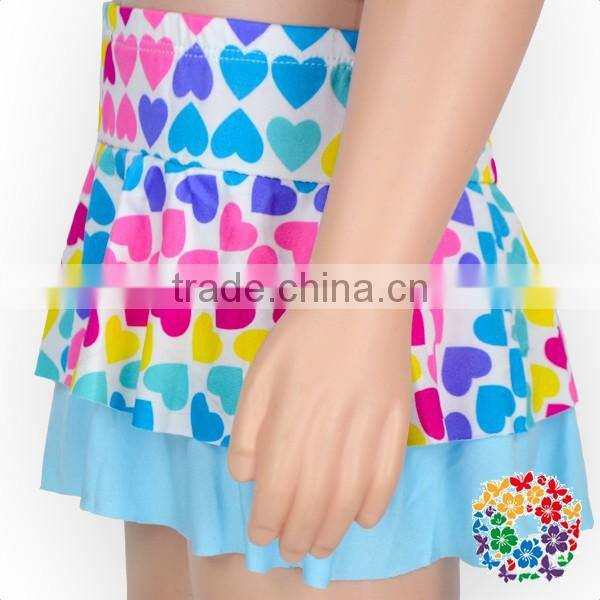 Baby 2 Piece Swimsuit Rainbow Heart Girls Bathing Suit