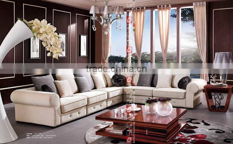 Big L Shape Arab Furniture Living Room Sofa G168-RE